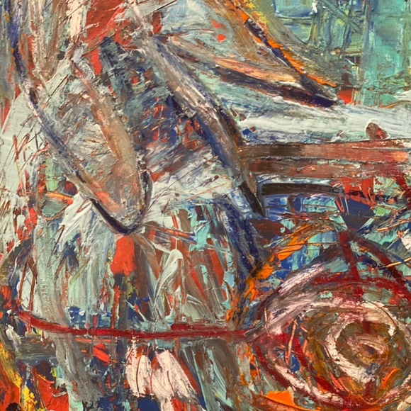 Original painting on wood byDorotaKormienko 24x30x2 deep - Picture 5 of 13